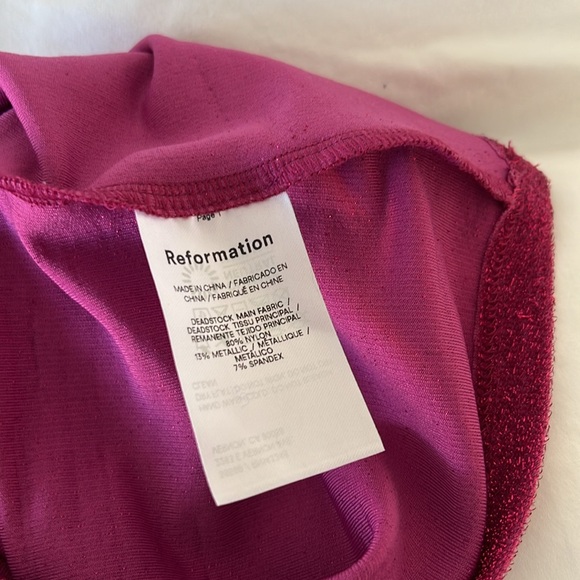 Reformation Breslin Dress - Hot Pink - Size Small - Picture 11 of 15